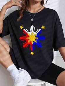 Pinoy Filipino Philippine Flag Sun T-Shirt - màu đen - Xem 6