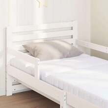 vidaXL Cuadro iluminado con matelas blanco 80 x 200 cm Bois de pin macizo - Blanco - Ver 4