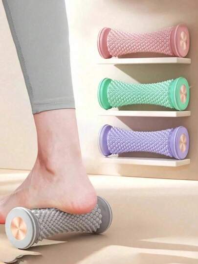 1PC Foot Massage Roller Foot Muscle Smooth Roller ,Foot Massager,Relieve Foot Muscle,Trainer Multi Functional Foot Massage Wheel, Suitable For Long Term Wearing Of High Heels,Long Term Exercise With Itchy And Sore Feet,Massage Roller, Foot Fascia Relief Roller, Relax Foot/Hand/Leg Muscles, Help Relieve Muscle Soreness And Improve Blood Circulation, Relieve Pain And Itching
