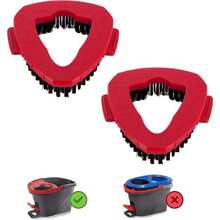 Scrub Brush, 2 Pcs Spin Mop Scrub Brush Head Compatible For O Cedar EasyWring 1-Tank System, Hard Bristle Cleaning Brush For Bathroom, Kitchen, Tub And Tile (2pack Brush) - 2包刷子 - 查看 2