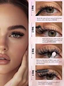 Este set incluye 576 pestañas postizas individuales de alta capacidad, con opciones de rizado de 30D, 40D, 60D y 80D. Proporciona de 8 a 16 pestañas postizas DIY que se ven naturales, densas, suaves, ultra lisas y ultra ligeras. - D - Ver 7