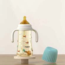 Baby PPSU Feeding Bottle With Straw Cup & Handle, 240ml/300ml, 8oz/10oz