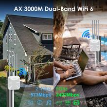 WAVLINK AX3000 WiFi 6 户外无线接入点，IP67 防水网状无线 AP/路由器/中继器，4 根 8dBi 天线，15kV 防雷保护，PoE 供电，适用于庭院、花园、露营等远距离环境。 - 查看 7