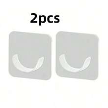 2/4/6pcs Strong Adhesive Wall Hooks - No Drilling Required, Easy Installation, Suitable For Kitchen, Bathroom, Bedroom - Multi-Purpose Hooks For Towels, Clothes, Keys - Stylish White Design