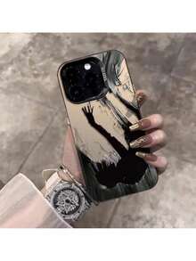 Local Delivery 16 Pro Max Fall Into Darkness Pattern Design Phone Case Shockproof Protective Case 15/14 Plus/13 Art 12/11 Pro Phone Case - Black - View 3