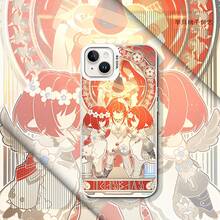 Anime RPG Character Ornate Tarot Card Phone Case For  14/15/16 - Shockproof Cover, Celestial Intricate Art Graphic Design - Plateado - Ver 5