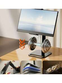 Versatile Monitor Stand - Fits 12-17" Screens, VESA Compatible, Expandable Desk Mount With Sturdy Metal Base, Supports Up To 11.02LB