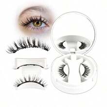 1 Pair Reusable Magnetic False Eyelashes, Natural Look, No Glue Needed, Soft & Easy To Wear/Remove. Eyelashes, Lashes, False Eyelashes, Women's Eye Makeup Gift, Eyelashes, Eyelashes, Eyelashes, Eyelashes, Eyelashes, Eyelashes, Christmas, Magnetic Eyelashes - Multicolor - View 11