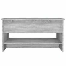 vidaXL Table basse Sonoma gris 80x50x40 cm Bois d'ingénierie - Gris - Voir 5