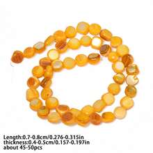7-8mm Natural Colorful Shell Beads Asymmetric Shell Beads For Jewelry Making DIY Bracelet Necklace Accessories - Beads - View 28