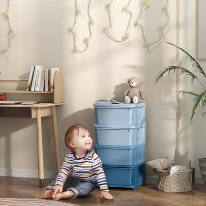 HOMCOM Armazenamento de brinquedos