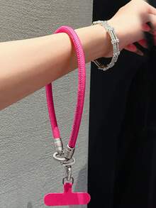 1 szt. wysokiej jakości skórzany pasek na nadgarstek w kolorze srebrnym, krótka smycz do telefonu ze skóry PU, zabezpieczenie przed upadkiem do torebki, brelok do kluczy, uchwyt na telefon do użytku na zewnątrz, kompatybilny z systemem Android i większością smartfonów, prezent dla matki, rodziny, przyjaciół, dzieci, na urodziny, świąteczny łańcuszek do telefonu - Wielokolorowe - Zobacz 6