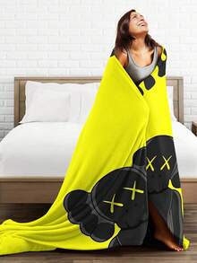 Kawss Kawaii Kaw  Blanket Super Soft Flannel Blanket Lightweight Warm And Comfortable Blanket Adult Gifts For All Seasons No Linting, Machine Washable - Black - View 3