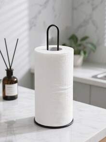 Tempat Handuk Kertas Logam, Dispenser Berdiri untuk Meja, untuk Gulungan Ukuran Standar dan Besar, Rak Penyimpanan Tisu Meja, Stand Handuk Tangan untuk Meja Bar, Kotak Tisu untuk Meja Makan, Aksesoris Dekorasi Kamar Mandi, Perlengkapan Dapur, Dekorasi Ruangan - MultiWarna - View 2