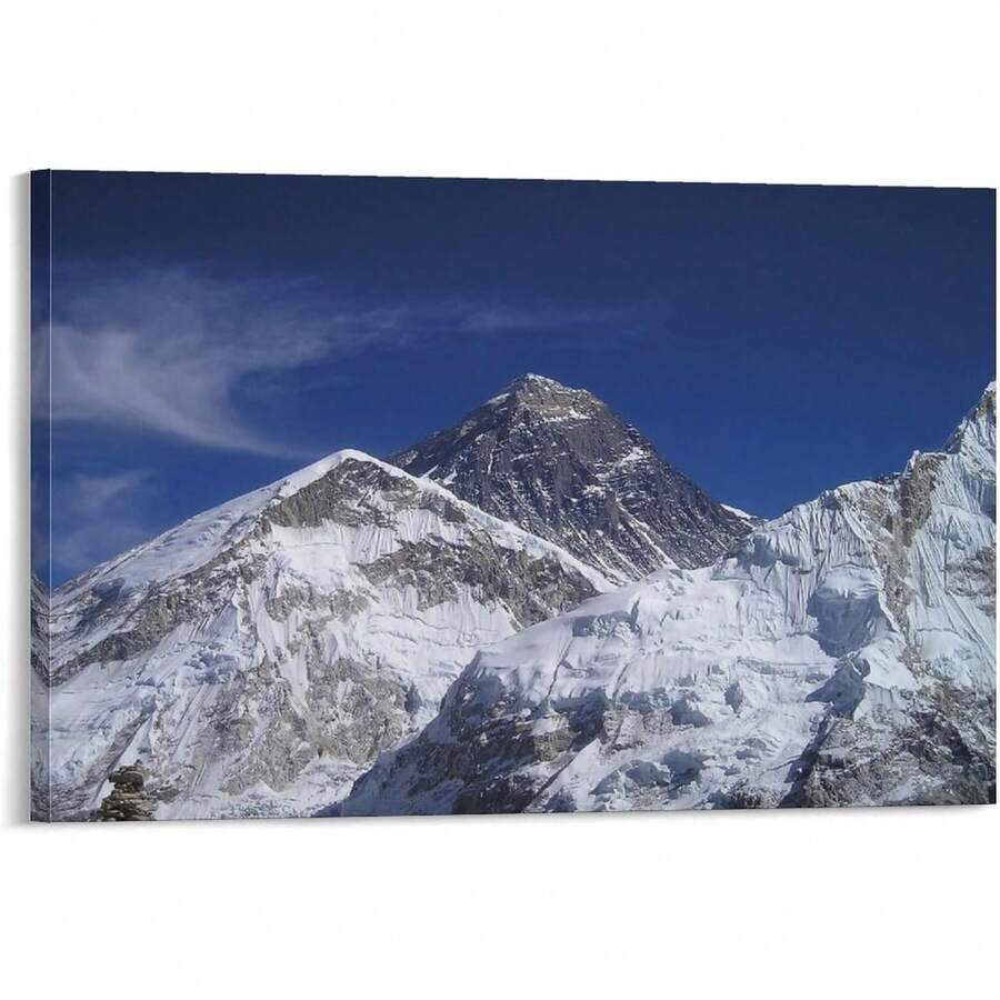 Arte de pared en lienzo Monte Himalayas Nepal Gerbirge Impresiones en lienzo de Arte de pared Pinturas Obras de arte Cuadros Pósters para decoración de sala de estar y dormitorio, regalo para boda, Navidad, Día de la Madre, cuadros decorativos para sala, póster, con marco, pósters, cuadros para la pared, marcos para cuadros, cuadro, Virgen de Guadalupe, salas - transparente - Ver 1