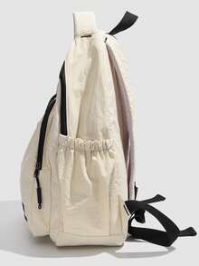 Fashionable, Versatile, Comfortable Large Capacity New Classic Graduation/Back To School Gift Backpack, Suitable For Casual, Travel, Ideal For Graduates - Beige - View 5