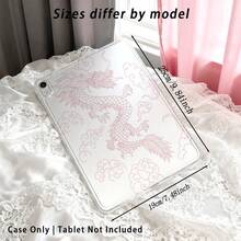 1pc High Transparent Anti-Drop TPU Tablet Case, High-Definition Cloud Dragon UV Printing, Compatible With IPAD 11 2025, MINI6/7, AIR1/2, Air4/AIR5/Air6/AIR7, 9.7 Inch IPad 2019/2020/2021, 10.2 Inch IPad 10/11, AIR11 (2024/2025), PRO11 (2024), PRO11 (2018-2022), PRO12.9 Inch/AIR13 - Multicolor - View 3