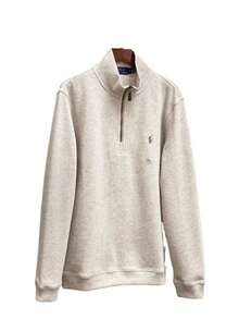 Polo Ralph Lauren Zipper Polo Sweatshirts , Long Sleeve Sweatshirts ,Relaxed Zip - 燕麥色 - 查看 2