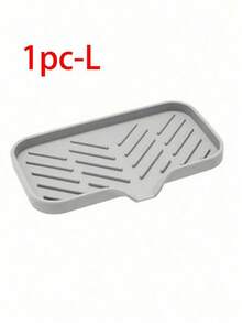 1pc Silicone Soap Dish With Drainage - Anti-Splash, Non-Slip Countertop Mat For Kitchen & Bathroom Sinks,Non-Slip Kitchen Mats For Sink Side, Natural And Hygienic Kitchen Essential For Home And Kitchen Room Decor, Part Of Your Cozy Fall& Winter Styles And Christmas Decorations - M - View 7