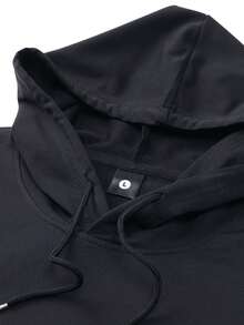 2pcs/Set Men's Hooded Sweatshirt And Sweatpants Set, Lightweight And Comfortable, Suitable For Spring And Autumn, Decorated With Cute Cartoon Bull And Rugby Ball Patterns. Suitable For Cheering For The Team During Matches, Daily Commute/Casual Wear, Relaxing At Home, And Various Sports Activities. Perfectly Combines Fan Enthusiasm, Comfort And Practicality. - Multicolor - View 3
