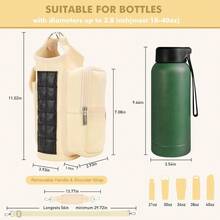 mhjGugxiom Bolsa magnética para Gimnasio Funda Magnética para Botella de Agua con Bolsillo para el móvil y Bandolera para Fitness Viajes Escuelasleeping Bags - como en la foto - Ver 4