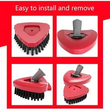 Spin Mop Scrub Brush Replacement Head And Base Compatible With O-Cedar RinseClean 2 Tank System, Floor Scrubber Brush Triangle Hard Bristle Cleaning Brush For Bathroom Kitchen Pool, Garage, Patio - Nhỏ (Hệ thống 2 bình) - Xem 5
