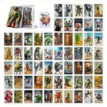 92张LOMO卡片和贴纸套装，外国山海系列TungTungTung Sahur火柴人偶，奇幻角色照片卡片，动漫收藏贴纸，适合宅男收藏家、角色扮演爱好者、日记装饰、手机壳DIY，独特的极客文化礼物 - 單件 - 查看 11