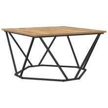 vidaXL Tavolo basso Chêne artigianale 80 x 80 x 45 cm - Castano - Visualizzare 3