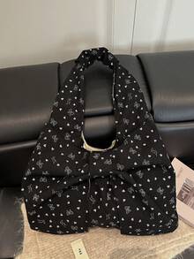 1个新款甜美可爱蝴蝶结多功能大容量单肩包，可用作生日礼物袋、手提包或日常包。可收纳钥匙、纸巾等物品，适合少女使用，是旅行、购物和其他外出活动的理想之选。 - 彩色 - 查看 11