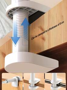 1 个灵活的夹式手机支架，31.5 英寸长臂懒散手机支架，360° 旋转床头手机支架，免提，稳定兼容 、Android 手机，生日、家人、朋友的礼物，360 度旋转，床上懒散支架 Nan 360° 旋转