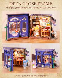 Rolife DIY Mini House - 3D Puzzle Toy Building Set, With LED Lights, Adult DIY Assembly Set, Creative Gift, Suitable For Boys And Girls - Leisure Tea Room - View 6