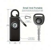 Personal Safety Alarm For Women And Self - Defence Siren, KeyChain Siren And LED Strobe SOS Lights, Help For Elderly And Children, Men, Emergency Personal Alarm - 粉色 - 查看 2