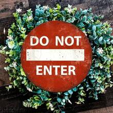 ✨1pc 8x8inch No Entry Vintage Plaque Decor, Round Plate With Wreath Sign, Hanging Plate, For Wall/Room/Home/Dining/Bar/Pub/Door/Yard/Garage Decor, 20x20cm - Metal Wall Art, Tin Signs, Vintage Metal Signs, Retro Wall Decor, Rustic Metal Art, Cool Metal Signs, Man Cave Decor, Garage Signs, Classic Metal Art, Unique Wall Art - Nhiều màu - Xem 6