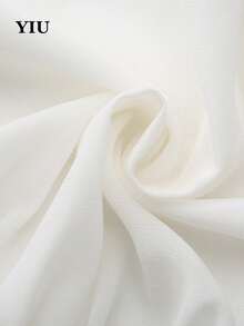 YIU Women's Sleeveless Halter Neck Woven Fabric Peplum Top Regular Length Versatile And Comfortable Top For Spring And Summer Clothes New Arrival