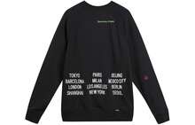 Nike Sportswear Men's Spring Black Crew Neck Sweatshirt With Embroidered Logo