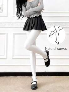 1 Pc Sexy Elastic Tights, Ladies White Bottoming Socks - Multicolor - View 6