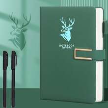 3本A5仿皮笔记本套装，带书签，硬封面，磁扣，防水 - 商务会议和大学的理想之选 - A5 - 查看 15