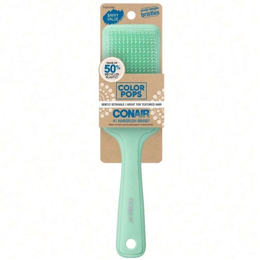 Color Pops Detangling All-Purpose Hair Brush, Green - 1 - Xem 1