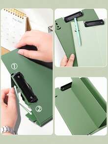 A4 Paper Clip Board, Multi-Functional File Folder, Stationery Organizer For Students And Office Use, Back To School Supplies