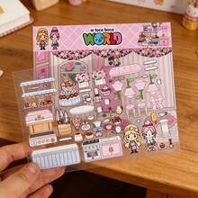 Bakery Stickers For Kids Toys, Scenery Decoration, Notebook, Cartoon Characters, Bakery Items, DIY Materials - Multicolor - View 2