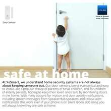 YoLink Sensor de puerta, sensor inalámbrico de 1/4 milla de mayor alcance del mundo inteligente para puerta de ventana y ventana funciona con Alexa IFTTT, sensor inteligente con monitor remoto notificaciones de aplicación recordatorio abierto – YoLink Hub requiere - 1 sensor de puerta - Ver 7