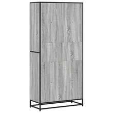 vidaXL Biblioteca sonoma gris 80,5x35x170,5 cm ingeniería de la madera - Gris - Ver 6