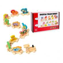 TendenciaTren Juguete Didactico Números De Madera NiñosCalidad premium - Números selva - Ver 6