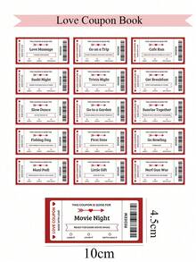 Couple Coupon Book And Stamp, Boyfriend Coupon Book, Boyfriend Birthday Anniversary Coupon Book, Birthday Gift, Couple Gift, Surprise Gift For Loved One - Multicolor - View 6