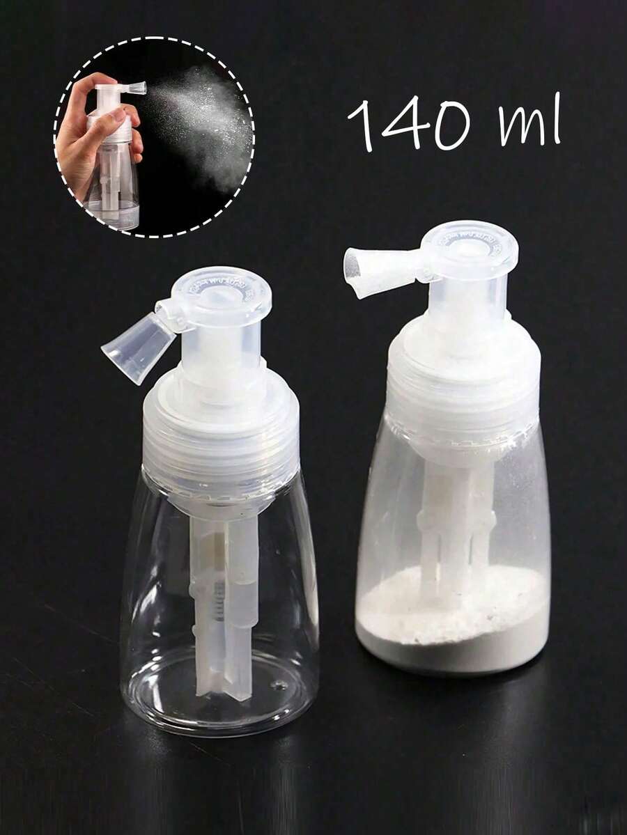 粉末喷雾瓶，化妆粉分配器，塑料粉末喷雾瓶，细粉喷雾瓶，便携式喷雾器，造型工具配件，多功能分配瓶，家用美容工具，旅行化妆工具，适用于理发店、美发沙龙，痱子粉，美甲，各种粉状产品，便于携带，旅行装 - 彩色 - 查看 1