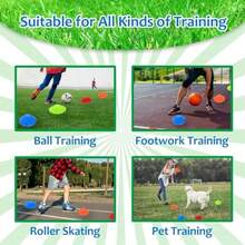 mhjYAYUSI Set de 60 Conos de EntrenamientoConos Deportivos Paquetes de Conos de Fútbol de Disco de Marcado con Bolsa de Transporte y Soporte Conos de Fútbol Deportivo para Entrenamiento Niños Deportessleeping Bags - como en la foto - Ver 7