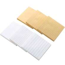 8 Pieces Of Grid-Patterned Sticky Notes/Memo Pads, Reusable Adhesive, Perfect For Office Reminders.