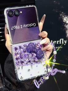 Magnetic Folding Phone Case, Full Coverage, Skin-Friendly, Solid Color, Popular, Compatible With Samsung Galaxy Z FLIP 7 Foldable Phone Case, For Men And Women - Multicolor - View 11