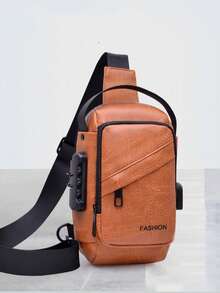 Men's Casual Anti-Theft Chest Bag, Commuter Document Backpack, Functional Password Bag, Cycling Bag