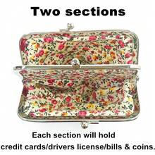 Cute Floral Buckle Coin Purses Vintage Pouch Kiss-Lock Change Purse Wallets… - 12 - View 4
